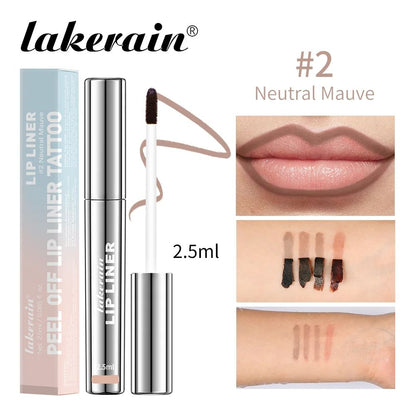 Peel Off Lip Liner Waterproof TransferProof Lipstick Tattoo Long Lasting Matte Velvet Lip Tint Set  7