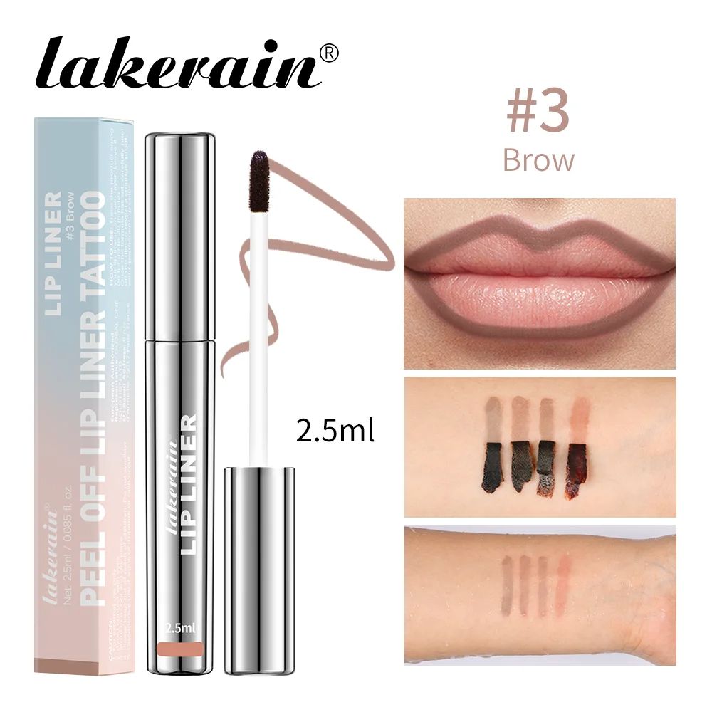Peel Off Lip Liner Waterproof TransferProof Lipstick Tattoo Long Lasting Matte Velvet Lip Tint Set  8