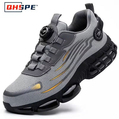Mens Rotating Button Safety Shoes With Steel Toe Protection 7