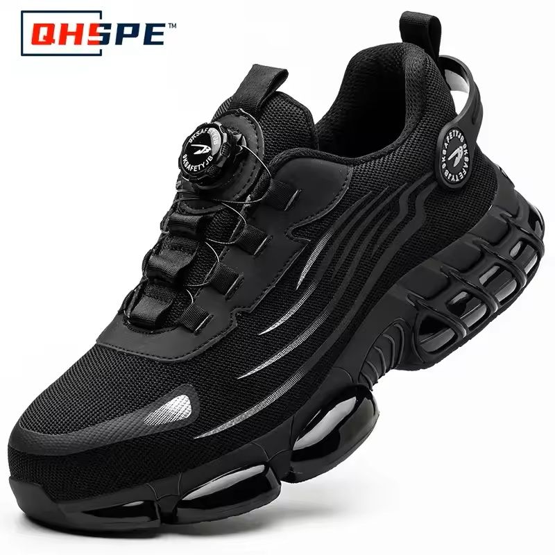 Mens Rotating Button Safety Shoes With Steel Toe Protection 9