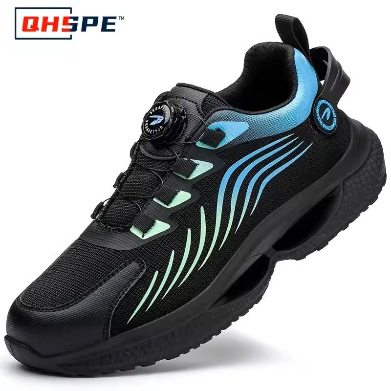Mens Rotating Button Safety Shoes With Steel Toe Protection 10