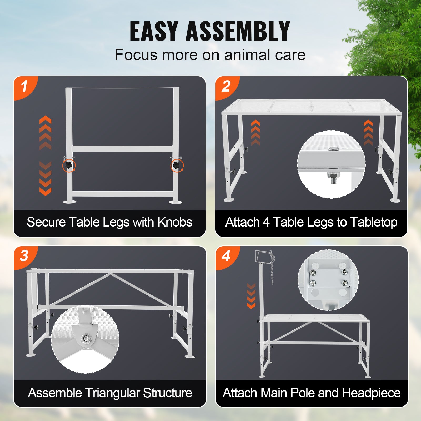 Goat  Sheep Stand Livestock Stand Adjustable Height Metal Livestock Milking And Shearing Stand For