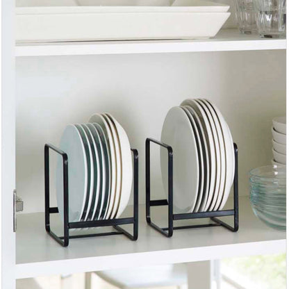 Space Saving Dish Rack Kitchen Cabinet Plate Storage Organizer With Drainage Desktop Dinner Plate P 4