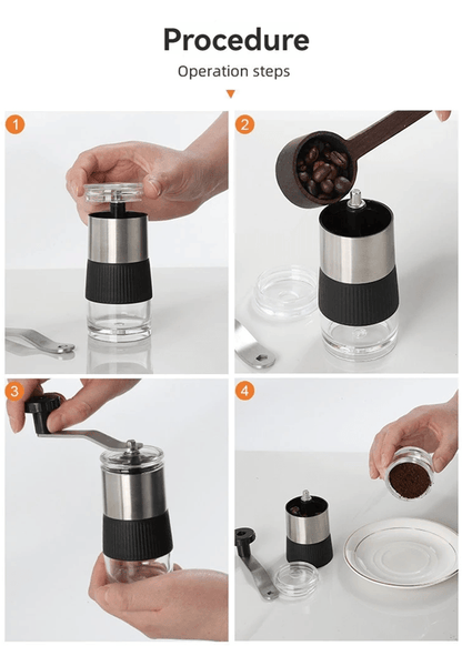 BrewMate Mini Manual Coffee Grinder With Ceramic Burr Core 4