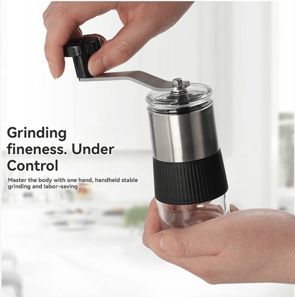 BrewMate Mini Manual Coffee Grinder with Ceramic Burr Core