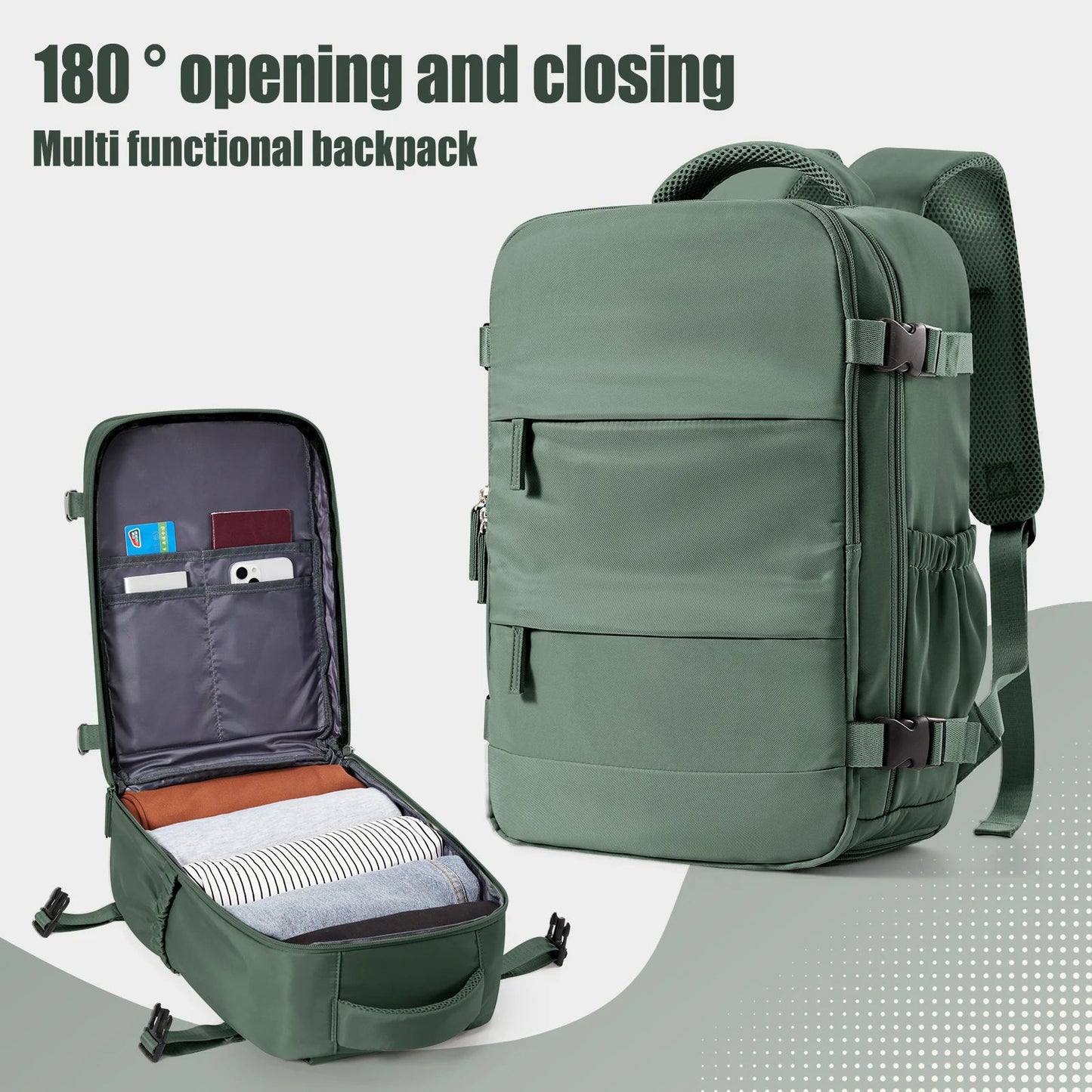 Ryanair Backpack Cabin-Approved Travel Backpack for Men & Women, Hand Luggage, Laptop Backpack