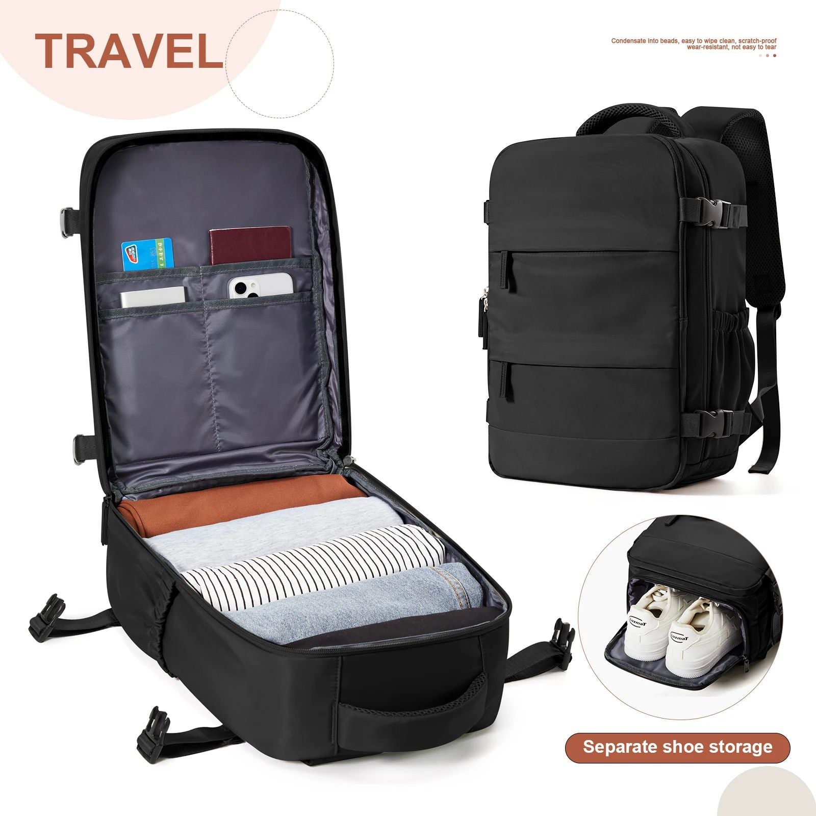 Ryanair Backpack CabinApproved Travel Backpack For Men  Women Hand Luggage Laptop Backpack 7