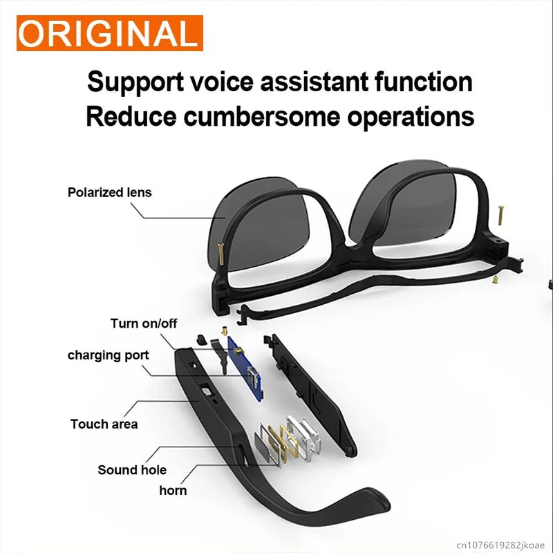 Lecoo C8 Smart Glasses  Wireless Bluetooth 50 Sunglasses Headset With HD Mic For Calls  Outdoor Spo 3