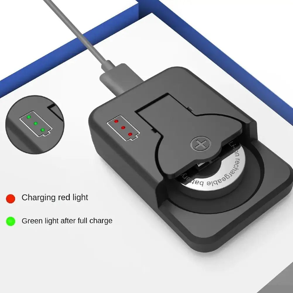Universal Mini Button Battery Charger With LED Light Portable Coin Cell Charger 1