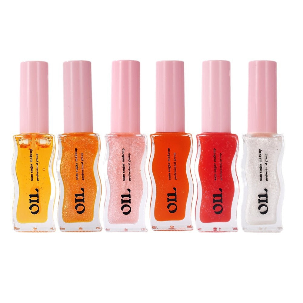 Fruit Honey Essence Lip Oil, Sexy Plump Lip Jelly with Strawberry Tint, Waterproof & Moisturizing Lip-gloss