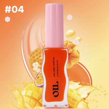 Fruit Honey Essence Lip Oil, Sexy Plump Lip Jelly with Strawberry Tint, Waterproof & Moisturizing Lip-gloss