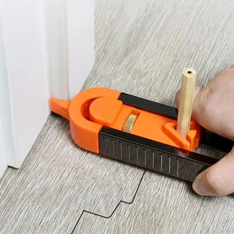 Profile Scribing Ruler – Adjustable Locking Contour Gauge for Precise Woodworking, Measuring, and Shape Duplication