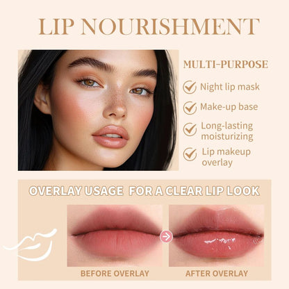 Summer Lip Balm Moisturizing Mirror Lip Gloss With Vanilla Mint Iced Coffee Cake Scent Transparent  4