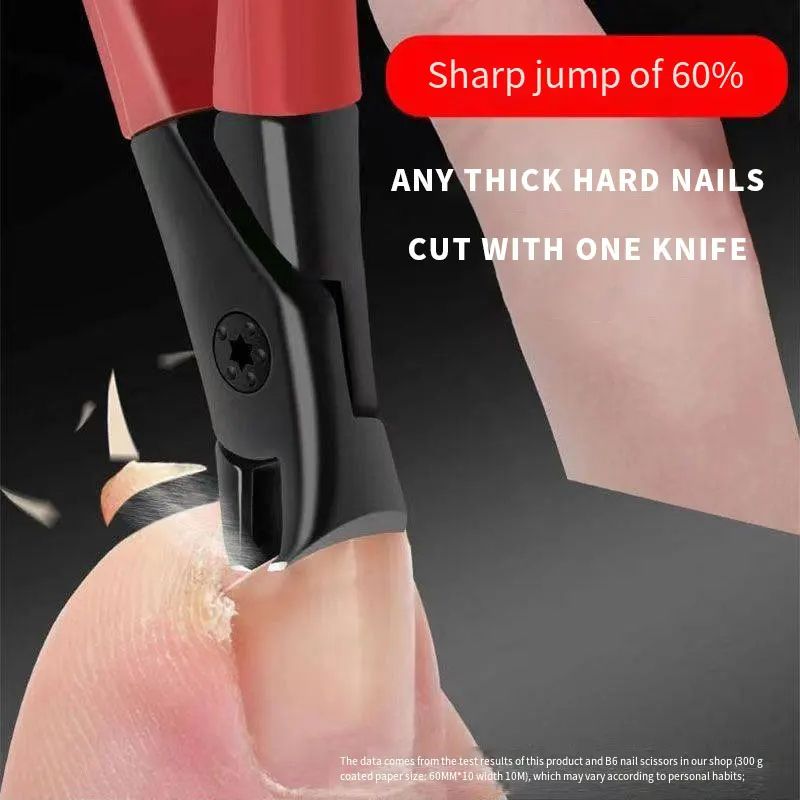 Large Opening Nail Clippers Gray Nail Trimmer For Thick Nails Durable Stainless Steel For Elderly I 3