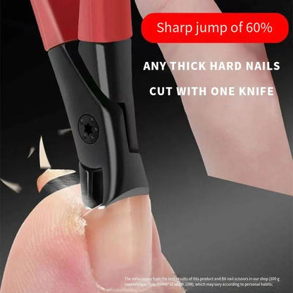 Large Opening Nail Clippers Gray Nail Trimmer For Thick Nails Durable Stainless Steel For Elderly I 3