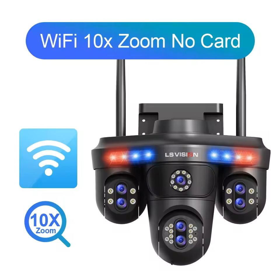 Outdoor 35MP Wireless PTZ Security Camera With 10X Zoom And Auto Tracking 6