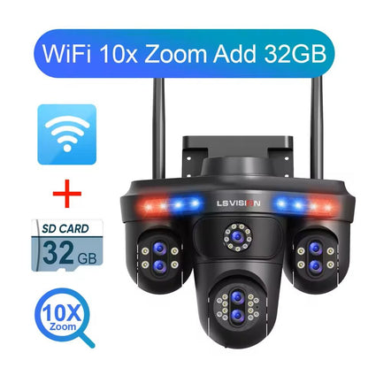 Outdoor 35MP Wireless PTZ Security Camera With 10X Zoom And Auto Tracking 7