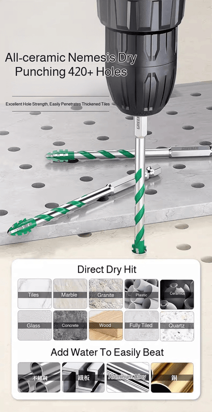 ToughBore Eccentric Tile  Concrete Drill Bit With UltraHard Sawtooth Blade 4