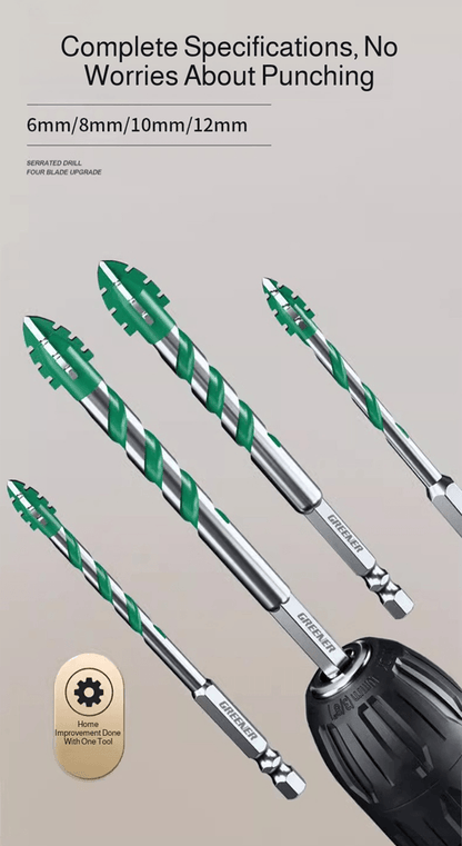 ToughBore Eccentric Tile  Concrete Drill Bit With UltraHard Sawtooth Blade 2