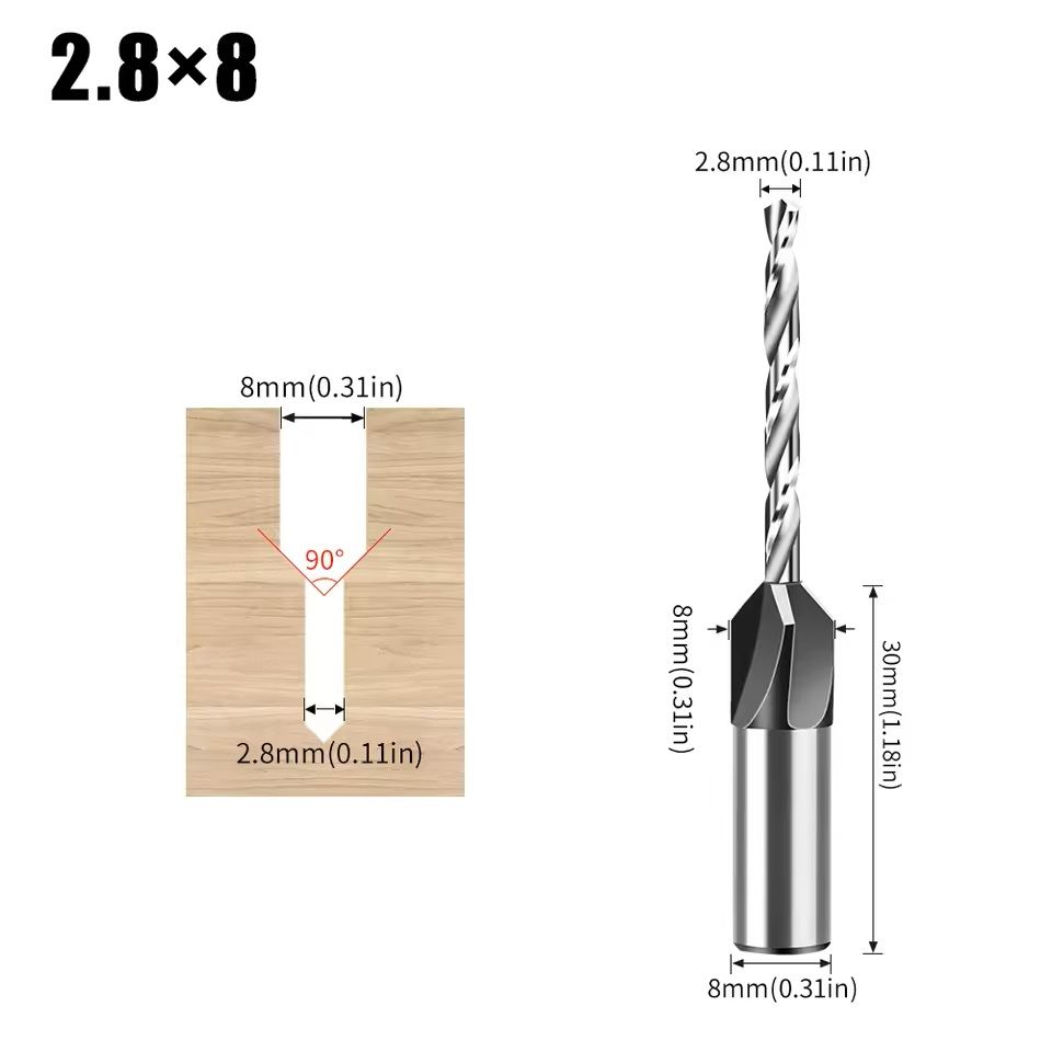 Adjustable Countersink Drill Bit Set For Woodworking And Precision Boring 9