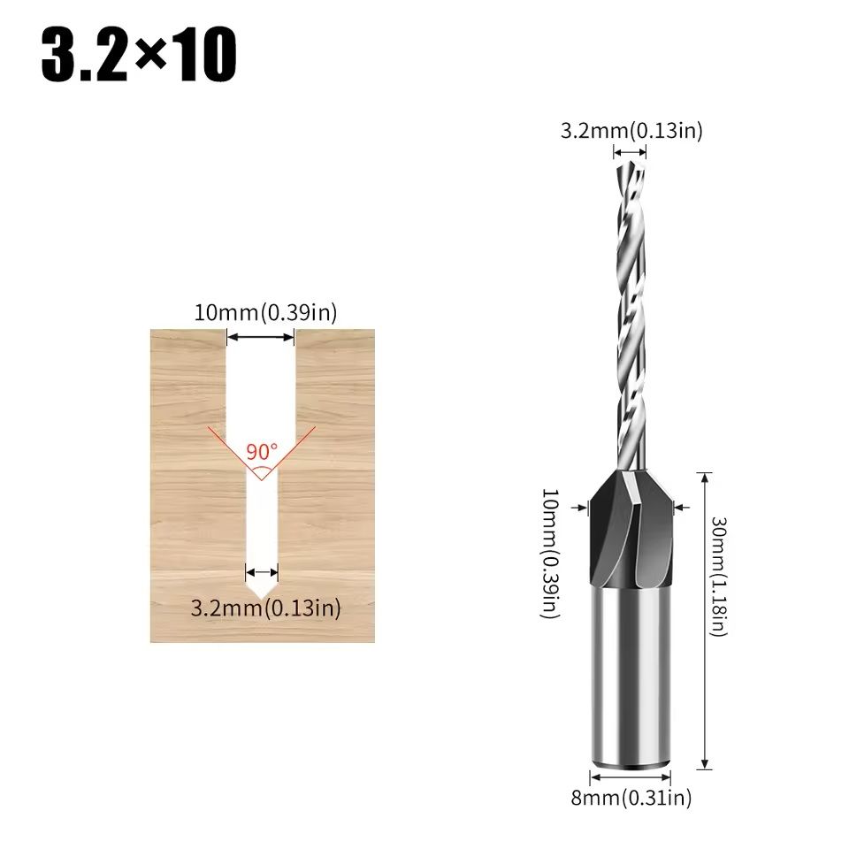 Adjustable Countersink Drill Bit Set For Woodworking And Precision Boring 12
