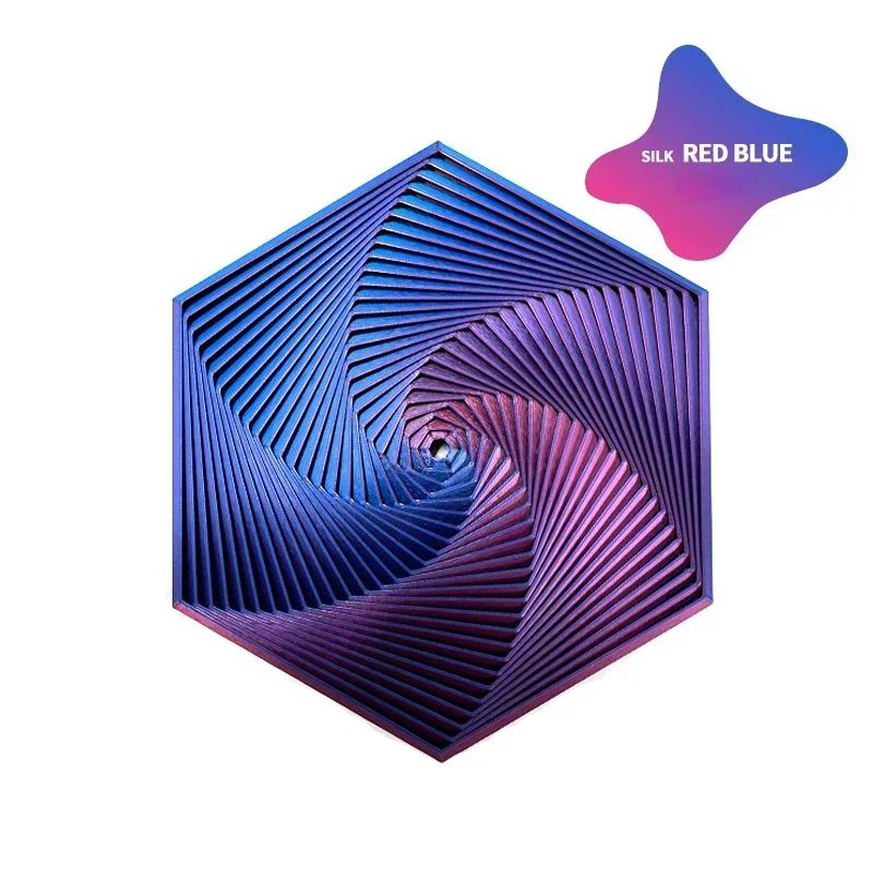 Portable 3D Printed Fractal Fidget Hexagon Sensory AntiStress Toy Desktop Ornament Visual Kid Toy F 2