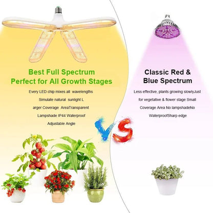 Full Spectrum Bulb Grow Light Foldable Phyto Lamp For Indoor Plants Bloom  Flowering LED Grow Lamp  3