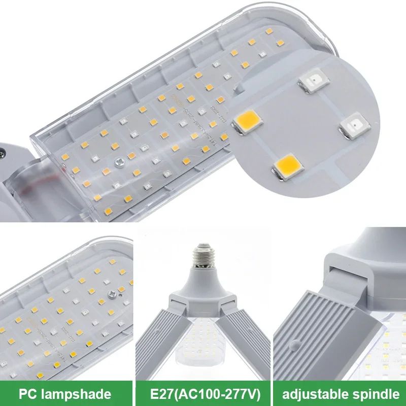 Full Spectrum Bulb Grow Light Foldable Phyto Lamp For Indoor Plants Bloom  Flowering LED Grow Lamp  4