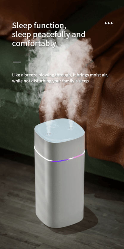 BreezeGlow Dual Nozzle USB Humidifier With Aromatherapy And Ambient Light 6