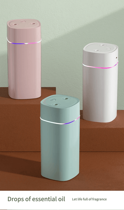 BreezeGlow Dual Nozzle USB Humidifier With Aromatherapy And Ambient Light 5