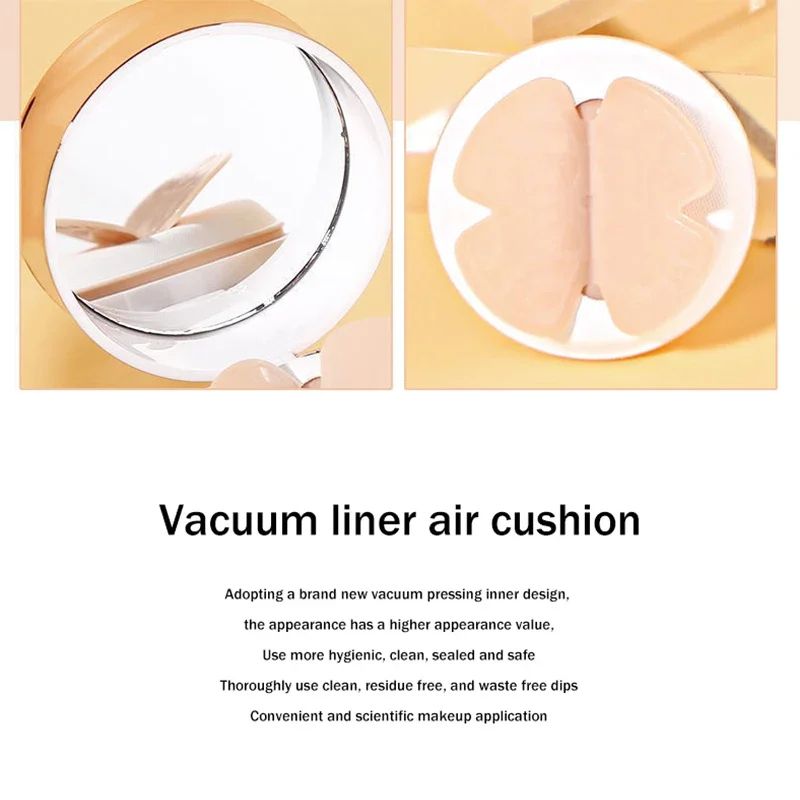 Air Cushion BB Cream Butterfly Powder Puff Moisturizing Foundation Concealer Whitening Waterproof M 2