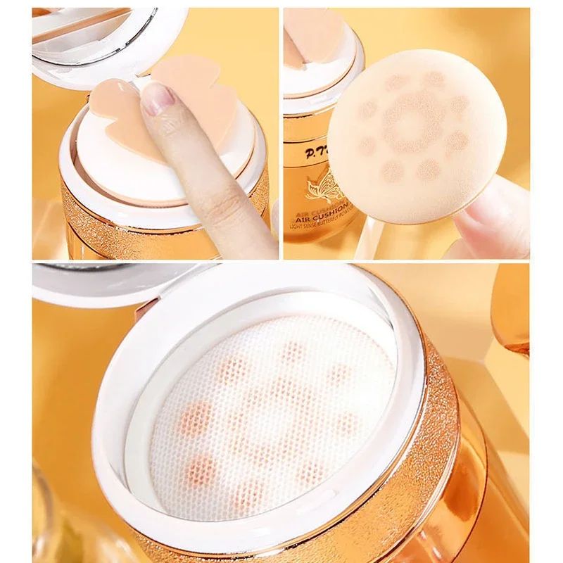 Air Cushion BB Cream Butterfly Powder Puff Moisturizing Foundation Concealer Whitening Waterproof M 3