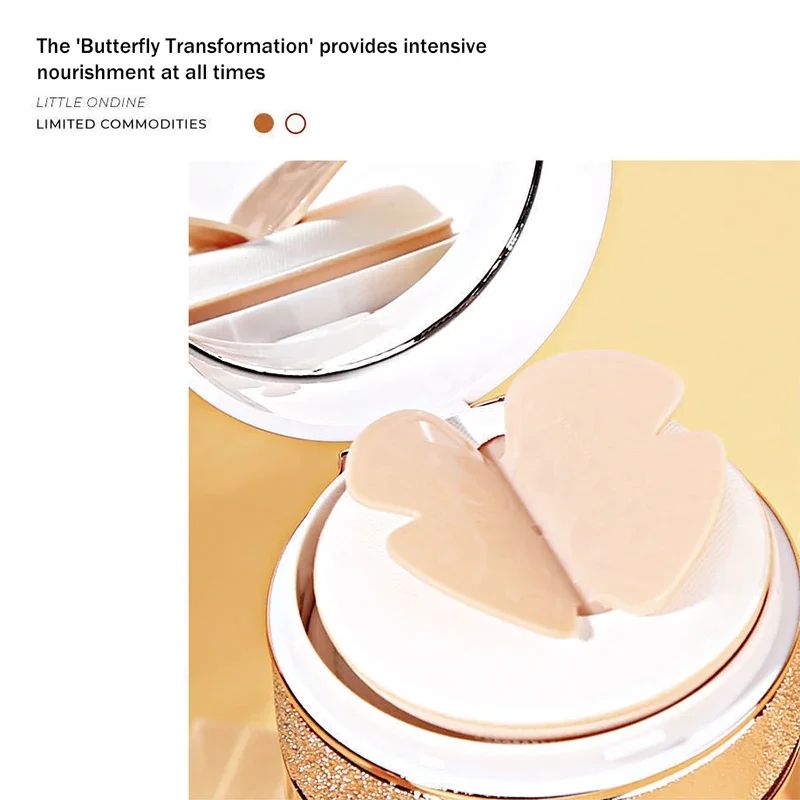 Air Cushion BB Cream Butterfly Powder Puff Moisturizing Foundation Concealer Whitening Waterproof M 5
