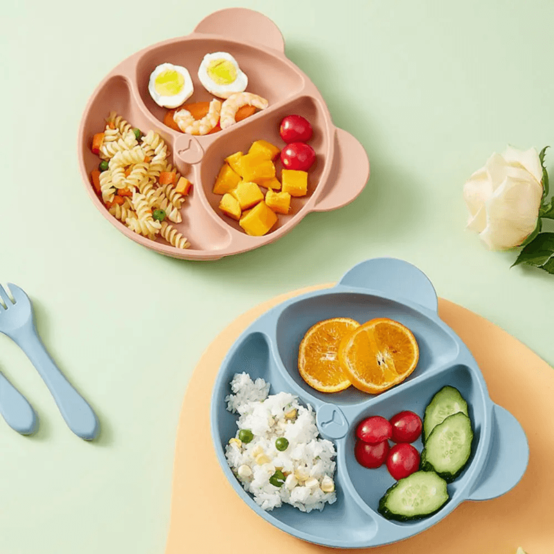 BearGrip Baby Silicone Suction Plate  FallProof BPAFree Feeding Solution 3
