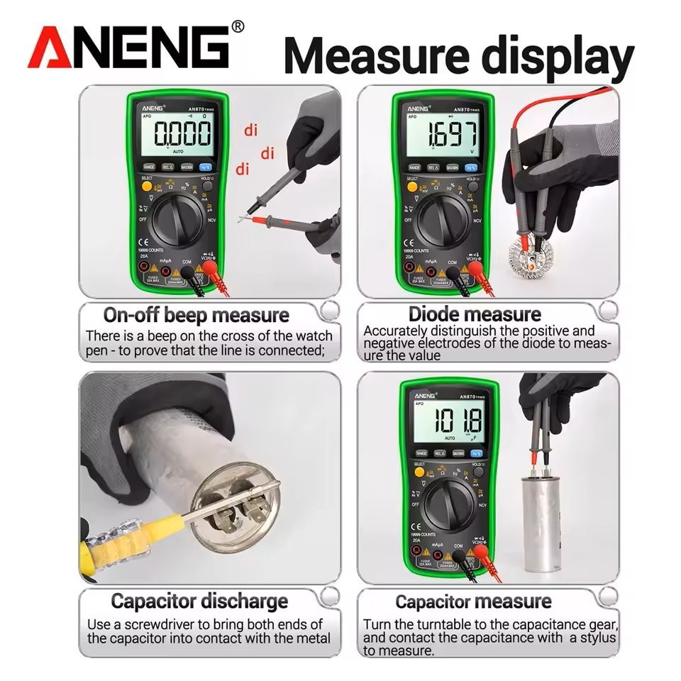 Digital Smart Multimeter With Auto Ranging And NCV Detection 2