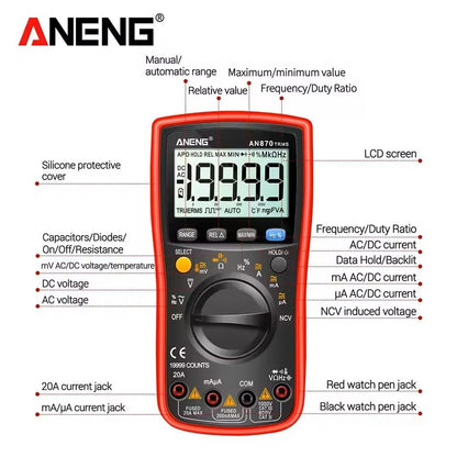 Digital Smart Multimeter With Auto Ranging And NCV Detection 3