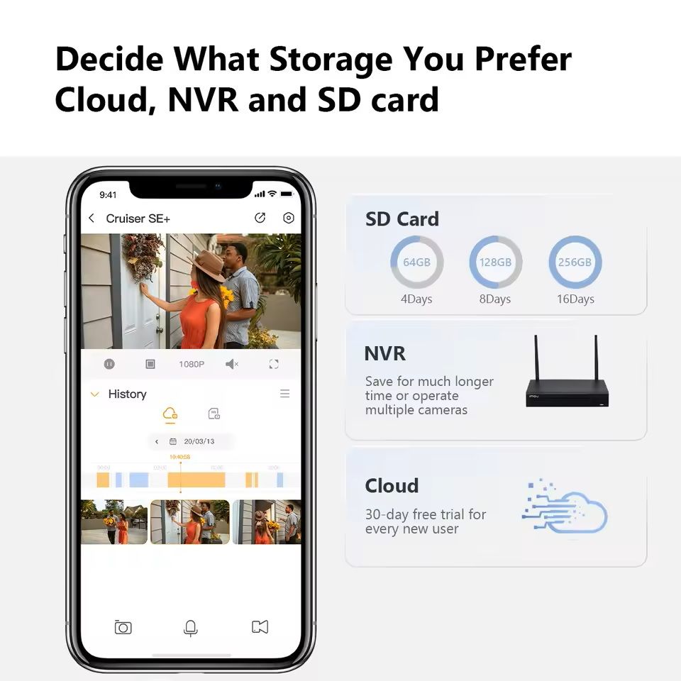 Outdoor WiFi Security Camera With AI Motion Detection And 8X Zoom 1