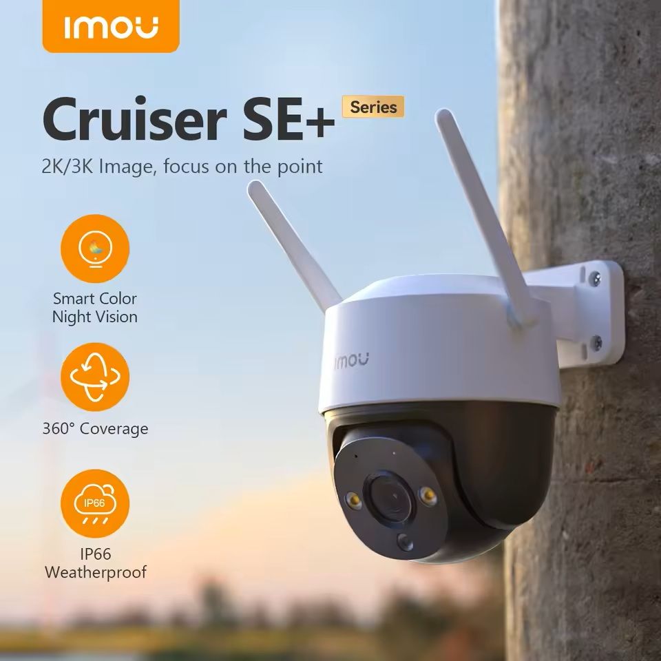 Outdoor Wi-Fi Security Camera with AI Motion Detection and 8X Zoom