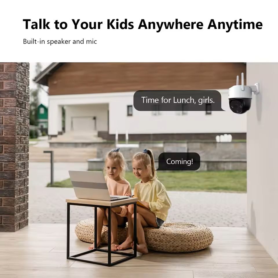 Outdoor WiFi Security Camera With AI Motion Detection And 8X Zoom 4
