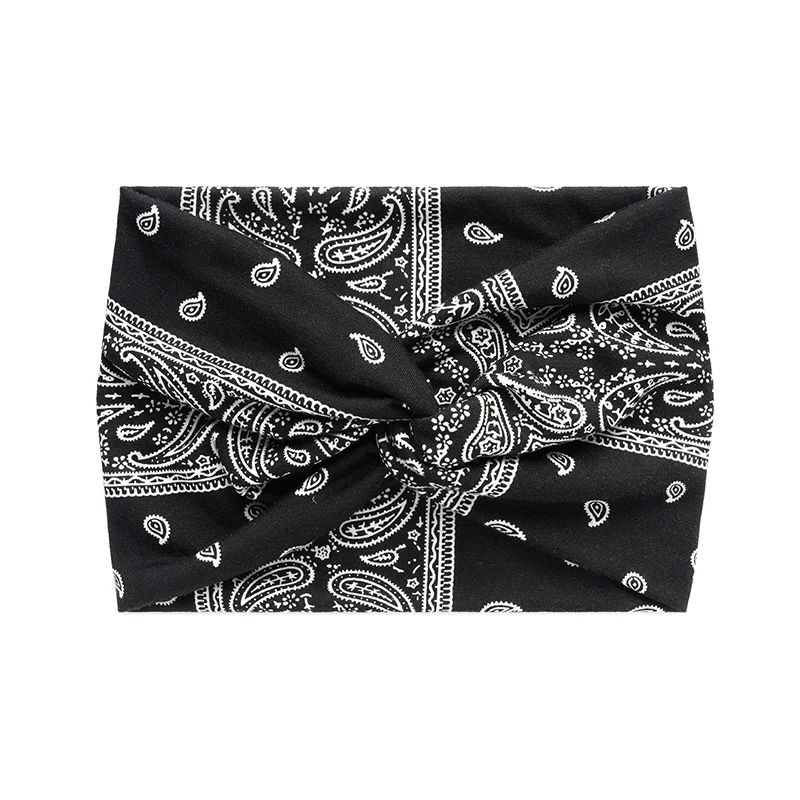 Boho Twisted Wide Headbands For Women Extra Large Fashion Yoga Turban Hair Bands For Workout Thick  1