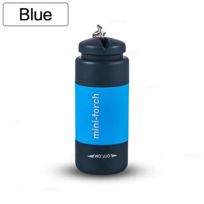 USB Rechargeable LED Keychain Flashlight Waterproof Mini Pocket Torch With Strong Light Outdoor Hik