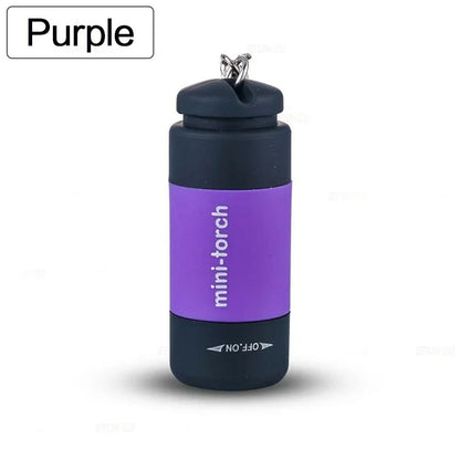 USB Rechargeable LED Keychain Flashlight Waterproof Mini Pocket Torch With Strong Light Outdoor Hik