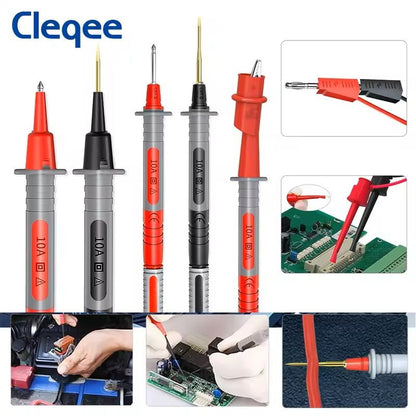 Multimeter Test Leads Kit With Replaceable Needles And Alligator Clips 18 Piece Set 5