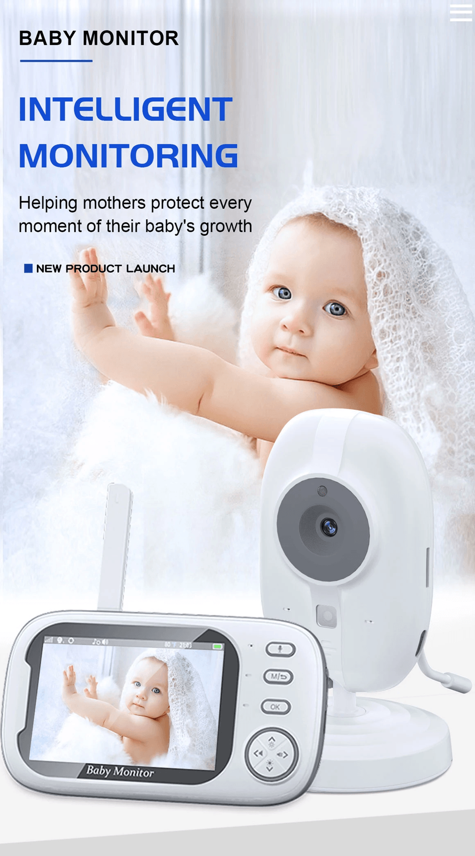 QuietNest Wireless Video Baby Monitor With Night Vision And Two Way Audio 3
