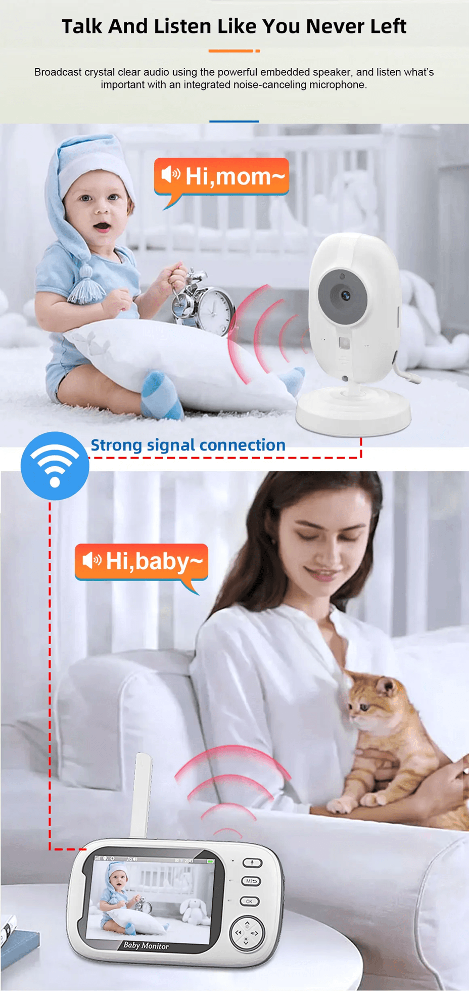QuietNest Wireless Video Baby Monitor With Night Vision And Two Way Audio 5