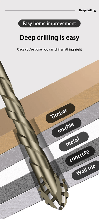 ToughBore Tungsten Carbide Tile And Glass Drill Bit Set  5pc7pc Multi Surface Set 3
