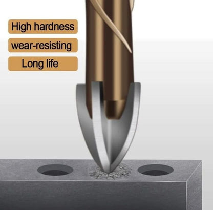 ToughBore Tungsten Carbide Tile And Glass Drill Bit Set  5pc7pc Multi Surface Set 6