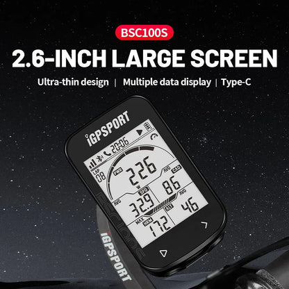 BSC100S GPS Bike Computer  Wireless Speedometer Cycling Odometer  Digital Stopwatch For Bicycles 1