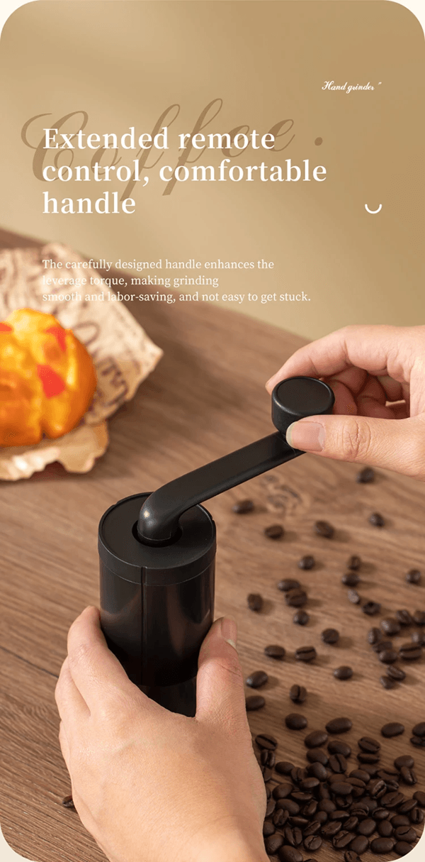 BrewMate Manual Coffee Grinder  Adjustable Hand Crank For Travel And Home Brewing 3