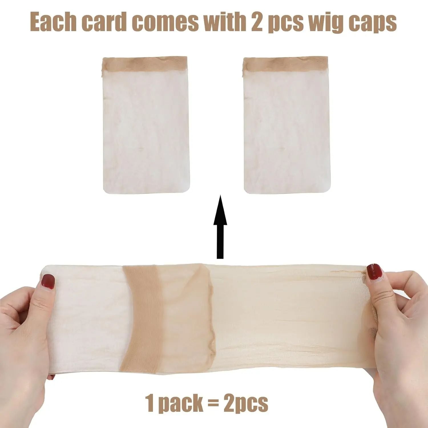 HD Wig Cap For Women UltraThin Invisible Stretchy Stocking Cap For Lace Front Wig Sheer Nylon Wig C 2